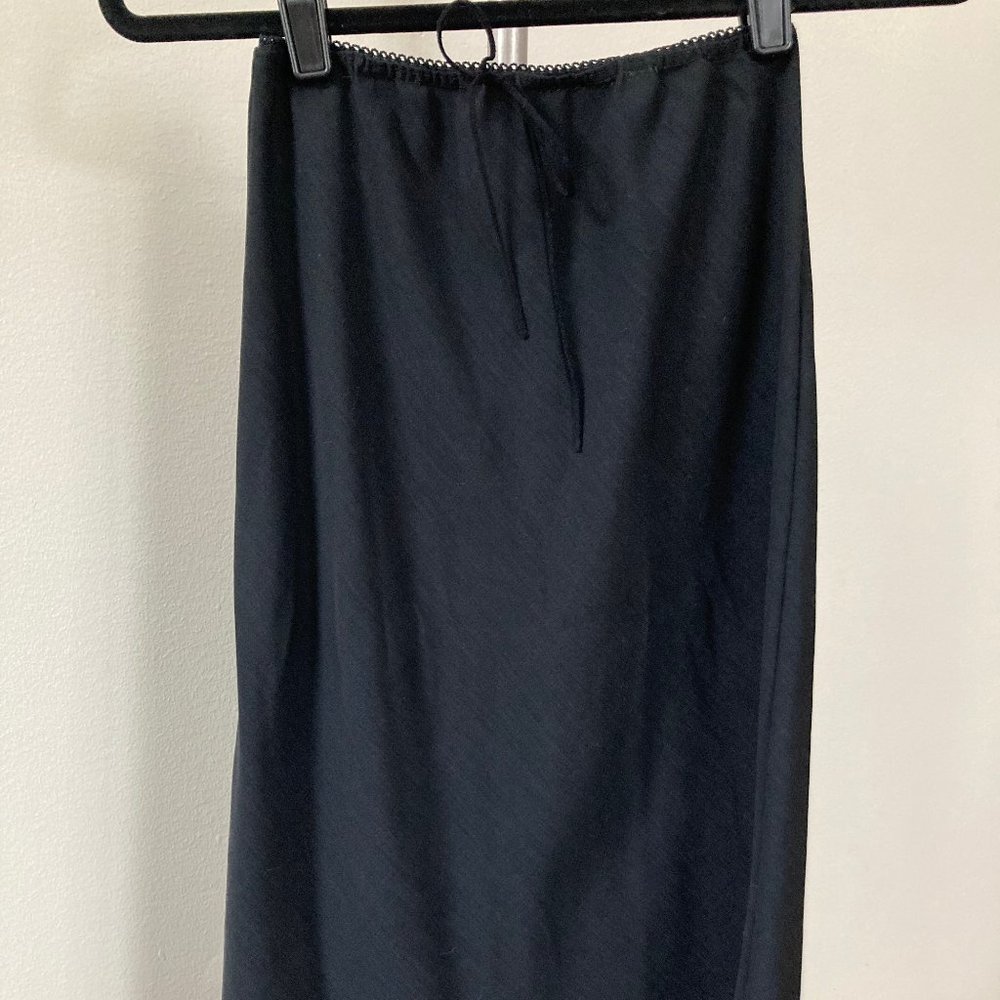 Black Knee Length Skirt